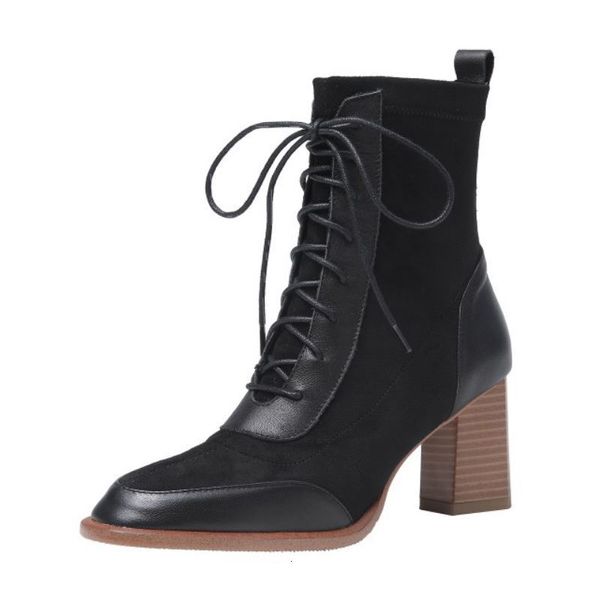 dress shoes tuyoki fashion ridding boots for ladies genuine leather high thick heels women warm winter footwear size 33-40 j6gs, Black
dress shoes tuyoki fashion ridding boots for ladies genuine leather high thick heels women warm winter footwear size 33-40 j6gs, Black