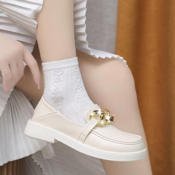 dress shoes vrouwen leren herfst metalen ketting ondiep twee dragen britse stijl enkele schoenen zwart rubberen zachte lolita loafers, Black
dress shoes vrouwen leren herfst metalen ketting ondiep twee dragen britse stijl enkele schoenen zwart rubberen zachte lolita loafers, Black