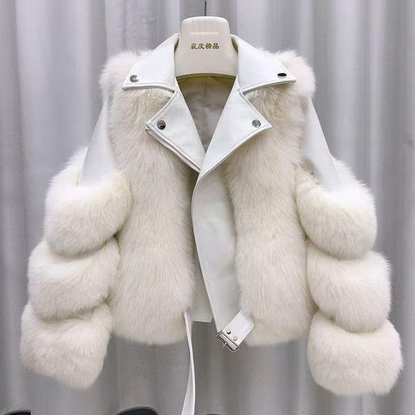 women's fur & faux 2021 winter women jacket thicken warm artificial coats leather female parkas plus size, Black
women's fur & faux 2021 winter women jacket thicken warm artificial coats leather female parkas plus size, Black