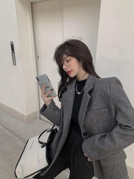 suits female vintage autumn notched collar plaid women blazer breasted jacket casual pockets womens coat blazers women's &, White;black
suits female vintage autumn notched collar plaid women blazer breasted jacket casual pockets womens coat blazers women's &, White;black