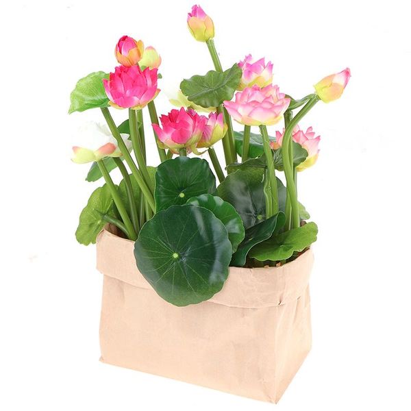 decorative flowers & wreaths 27cm lotus artificial flower lifelike water lily micro landscape for wedding pond garden fake plants decor
decorative flowers & wreaths 27cm lotus artificial flower lifelike water lily micro landscape for wedding pond garden fake plants decor
