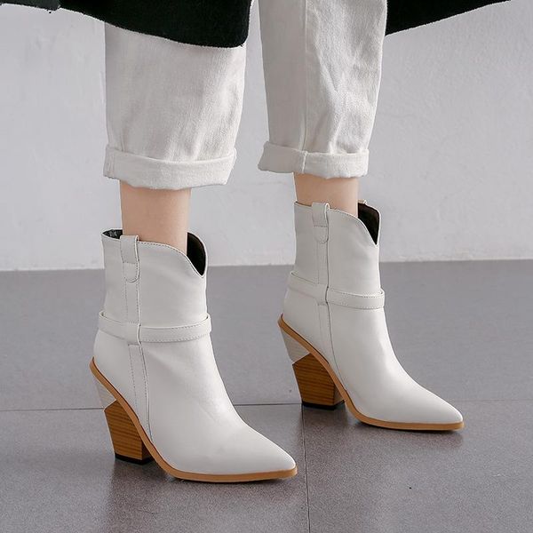 boots women wedge heeled pointed toe ankle 2021 winter short ladies western mid-calf white black red brown 
boots women wedge heeled pointed toe ankle 2021 winter short ladies western mid-calf white black red brown