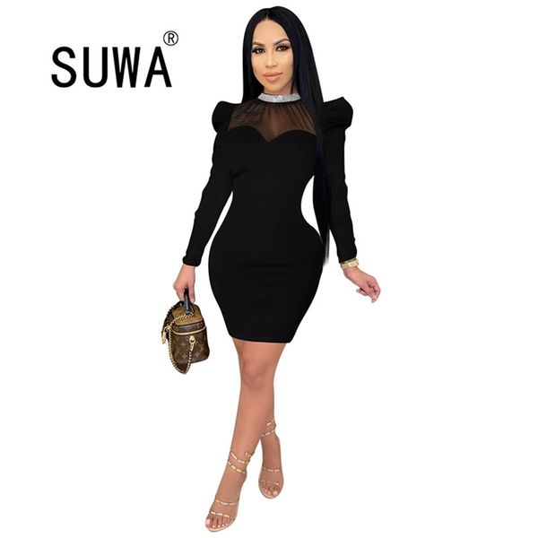 see through mesh patchwork elegant annual party and wedding sheath mini dresses for women clothing long sleeve vestidos 210525, Black;gray
see through mesh patchwork elegant annual party and wedding sheath mini dresses for women clothing long sleeve vestidos 210525, Black;gray
