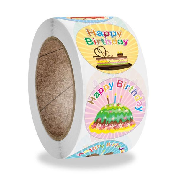 gift wrap 500pcs watercolor happy birthday stickers round adhesive decorative sealing labels for bag card envelopes mailers
gift wrap 500pcs watercolor happy birthday stickers round adhesive decorative sealing labels for bag card envelopes mailers