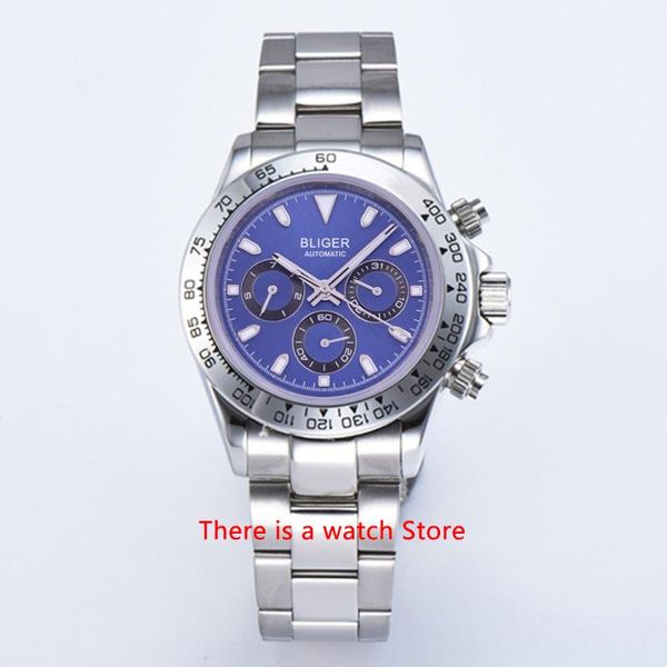 bliger 39mm automatic mechanical men watch luxury stainless steel bracelet auto date and weekday sport waterproof wristwatch wristwatches, Slivery;brown
bliger 39mm automatic mechanical men watch luxury stainless steel bracelet auto date and weekday sport waterproof wristwatch wristwatches, Slivery;brown