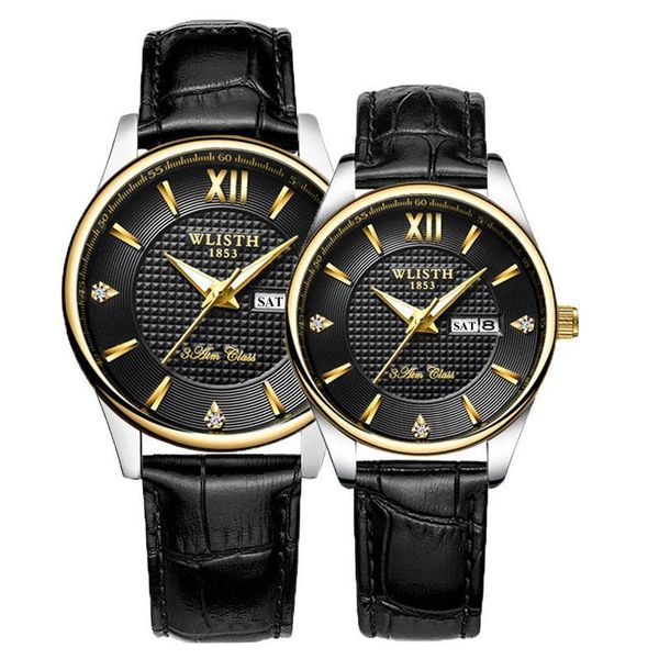 wristwatches couple brand wlisth business watch for men hour women watches dual calendar ladies lover, Slivery;brown
wristwatches couple brand wlisth business watch for men hour women watches dual calendar ladies lover, Slivery;brown