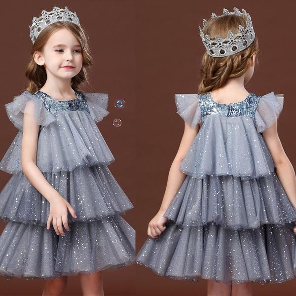 sequin lace girls dress wedding ceremony flower girl layered cake gown short sleeves sundress chidlren birthday party clothing girl's d, Red;yellow
sequin lace girls dress wedding ceremony flower girl layered cake gown short sleeves sundress chidlren birthday party clothing girl's d, Red;yellow