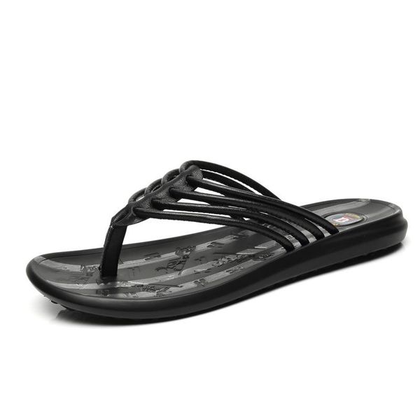 slippers striped pattern flip flops men cow leather summer sandals beach shoes slip on scuffs z87, Black
slippers striped pattern flip flops men cow leather summer sandals beach shoes slip on scuffs z87, Black