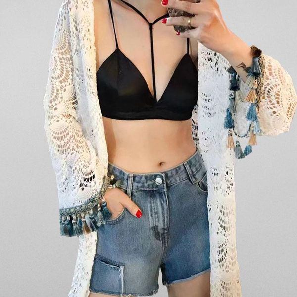 women's blouses & shirts drop ship lace blouse women shirt plus size hollow cardigan clothing, White
women's blouses & shirts drop ship lace blouse women shirt plus size hollow cardigan clothing, White