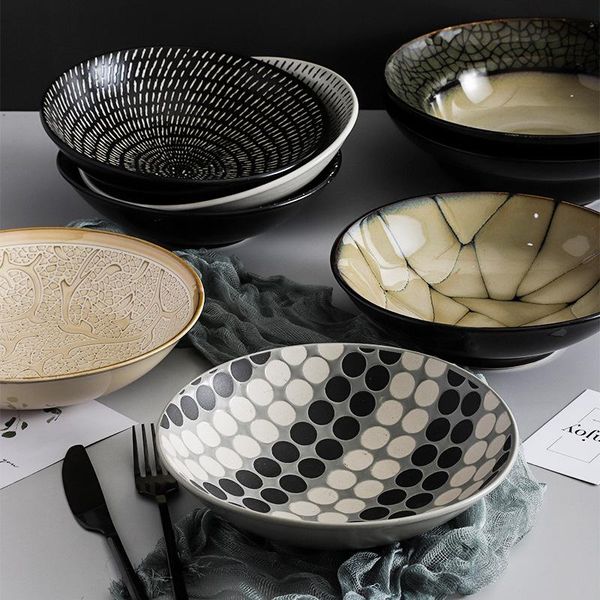 bowls japanese style hand drawn 8-inch large bowl ramen ceramic soup light luxury tableware
bowls japanese style hand drawn 8-inch large bowl ramen ceramic soup light luxury tableware