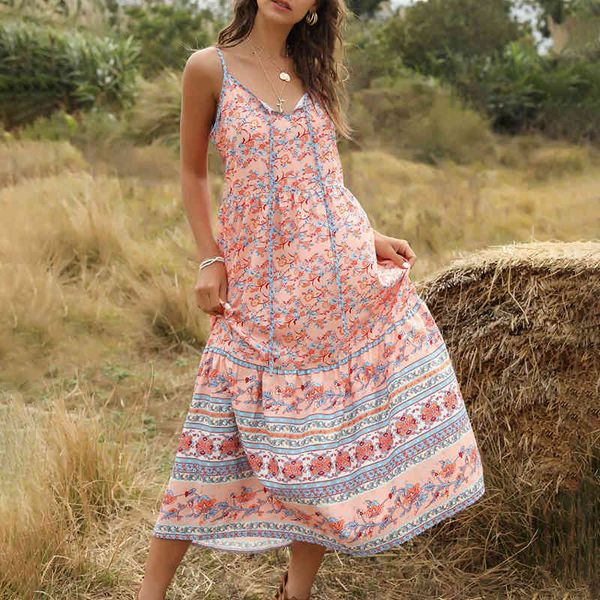women's summer spaghetti strap 2021 new ladies bohemian sleeveless v neck print long dress, Black;gray
women's summer spaghetti strap 2021 new ladies bohemian sleeveless v neck print long dress, Black;gray