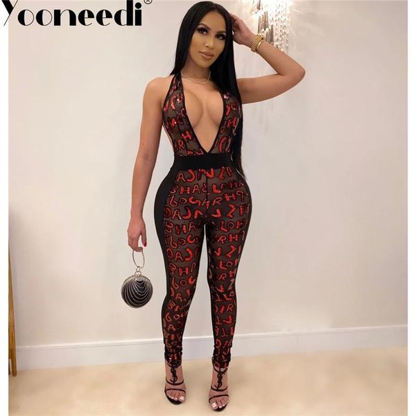 women's jumpsuits & rompers yooneedi 2021 autumn design women color clear sequins v-neck strapless ladies yy-5139, Black;white
women's jumpsuits & rompers yooneedi 2021 autumn design women color clear sequins v-neck strapless ladies yy-5139, Black;white