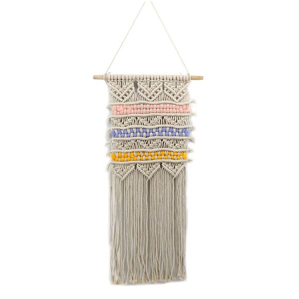 tapestries macrame wall hanging art hand knotted bohemian tapestry with tassel for boho wedding backdrop decoration
tapestries macrame wall hanging art hand knotted bohemian tapestry with tassel for boho wedding backdrop decoration
