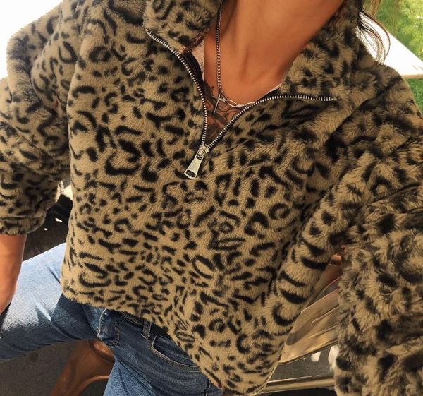 women's hoodies & sweatshirts leopard lambwool long sleeve crop sweatshirt women autumn winter female streetwear warm faux fur fluffy t, Black
women's hoodies & sweatshirts leopard lambwool long sleeve crop sweatshirt women autumn winter female streetwear warm faux fur fluffy t, Black