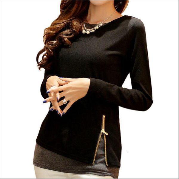 new t shirt women korean version long sleeve t-shirt female slim fake two tee knitting blusa plus size s-5xl blusas, White
new t shirt women korean version long sleeve t-shirt female slim fake two tee knitting blusa plus size s-5xl blusas, White
