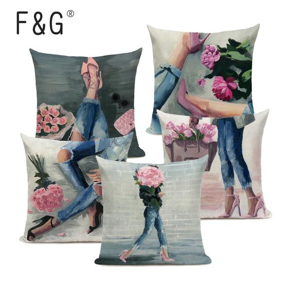 cushion/decorative pillow fashion and glam oil painting art cushion cover girl bouquet printed decorative pillowcase home decor linen
cushion/decorative pillow fashion and glam oil painting art cushion cover girl bouquet printed decorative pillowcase home decor linen