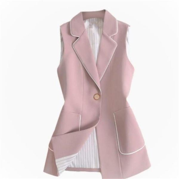 women's vests oversize slim spring autumn jacket women plus size sleeveless suit outwear thin ol waistcoat casual pink black female, Black;white
women's vests oversize slim spring autumn jacket women plus size sleeveless suit outwear thin ol waistcoat casual pink black female, Black;white