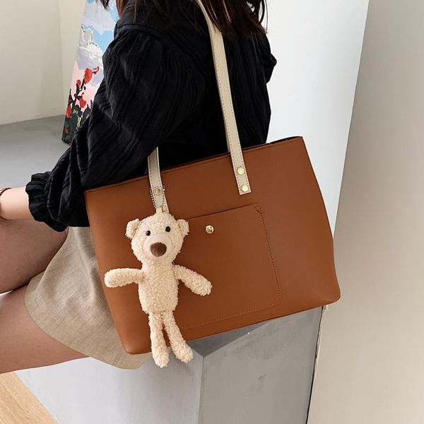 evening bags big soft leather shopper for women simple travel tote bag lady casual hobo handbag female large bear ornaments shoulder
evening bags big soft leather shopper for women simple travel tote bag lady casual hobo handbag female large bear ornaments shoulder