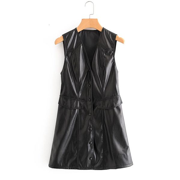 skirts harajuku pu single-breasted v-neck chic women's autumn new fashion sweet slim sleeveless cute female dress, Black
skirts harajuku pu single-breasted v-neck chic women's autumn new fashion sweet slim sleeveless cute female dress, Black