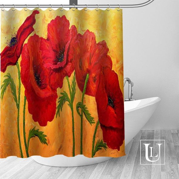 shower curtains arrival custom poppy painting fabric 100% polyester curtain washable bath decor waterproof
shower curtains arrival custom poppy painting fabric 100% polyester curtain washable bath decor waterproof