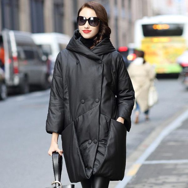 women's leather & faux genuine jacket 2021 winter women real sheepskin coat fashion duck down jackets hq18-ywd8011b yy354, Black
women's leather & faux genuine jacket 2021 winter women real sheepskin coat fashion duck down jackets hq18-ywd8011b yy354, Black