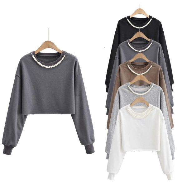 temperament commuter lady style pearl necklace decorative short sweater early autumn women's slim long sleeve woolen top, Black
temperament commuter lady style pearl necklace decorative short sweater early autumn women's slim long sleeve woolen top, Black