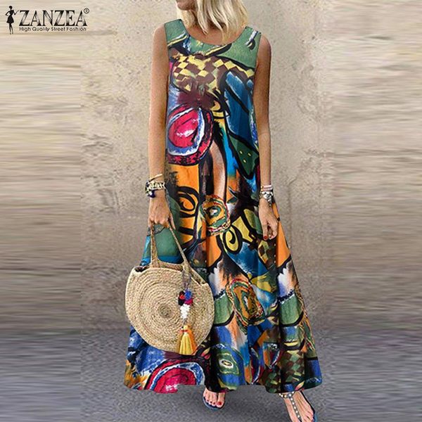 zanzea summer dress women bohemian sleeveless floral printed sundress robe vintage kaftan beach vestido femme sarafans plus size, Black;gray
zanzea summer dress women bohemian sleeveless floral printed sundress robe vintage kaftan beach vestido femme sarafans plus size, Black;gray