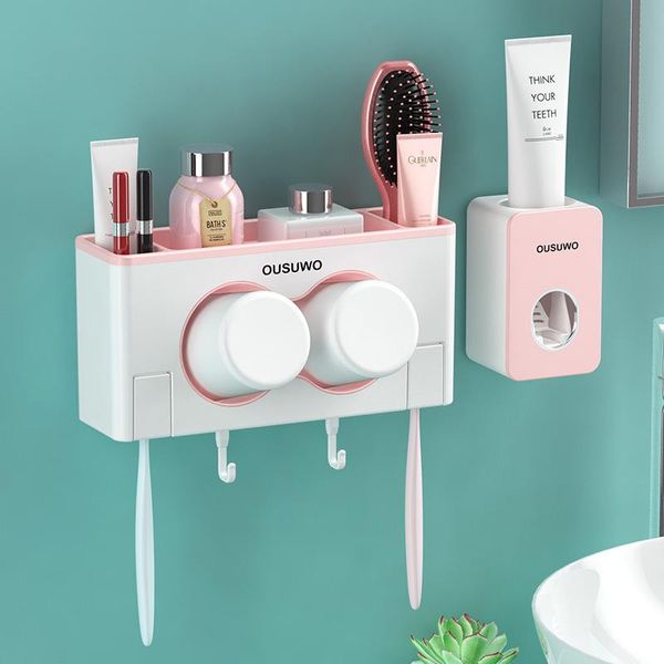 bath accessory set toothbrush holder automatic toothpaste dispenser with cup wall mount toiletries storage rack bathroom accessories
bath accessory set toothbrush holder automatic toothpaste dispenser with cup wall mount toiletries storage rack bathroom accessories