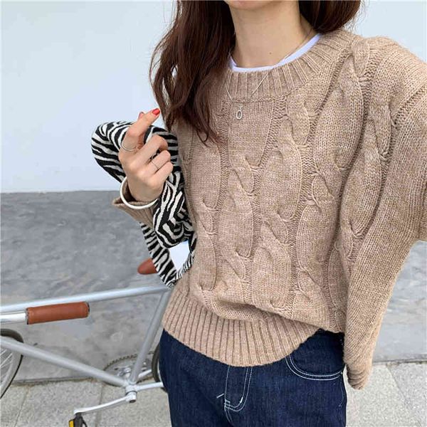 autumn winter twisted sweater office lady work wear short solid long sleeve knitted pullovers sweaters 210421, White;black
autumn winter twisted sweater office lady work wear short solid long sleeve knitted pullovers sweaters 210421, White;black