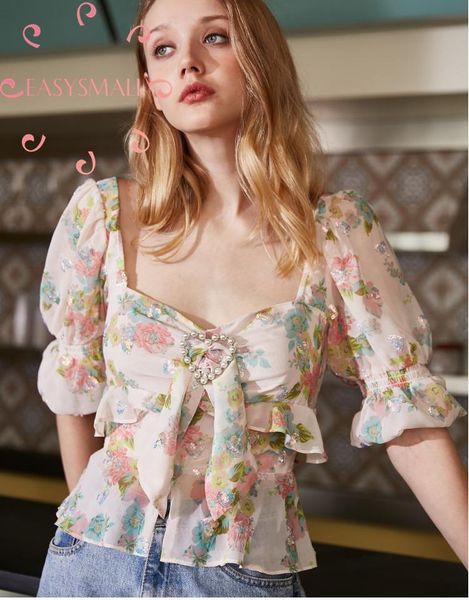 women's blouses & shirts easysmall women dress fashion summer strap bow high-end streetwear clothing tight high waist short sleeve, White
women's blouses & shirts easysmall women dress fashion summer strap bow high-end streetwear clothing tight high waist short sleeve, White