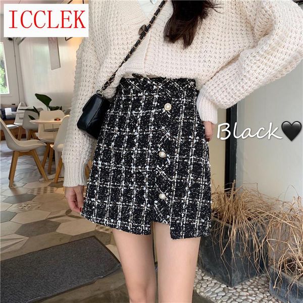 skirts women plaid a-line buttons above knee tweed skirt female short bottoms for girls autumn winter, Black
skirts women plaid a-line buttons above knee tweed skirt female short bottoms for girls autumn winter, Black