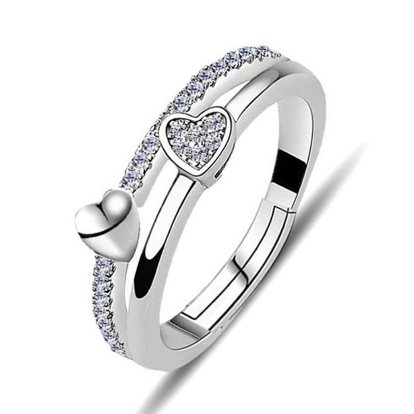 wedding rings copper plated platinum double hearts open resizeable female ring crystal women engagement finger anillos wholesale drop, Slivery;golden
wedding rings copper plated platinum double hearts open resizeable female ring crystal women engagement finger anillos wholesale drop, Slivery;golden