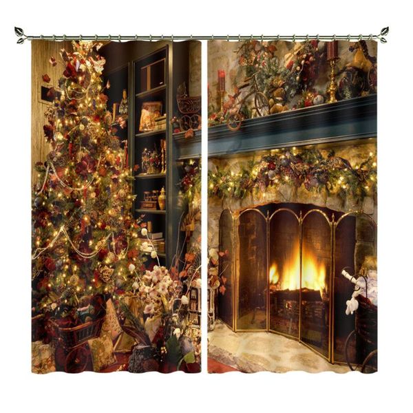 curtain & drapes warm fireplace with christmas tree custom blackout bedroom living room decoration window
curtain & drapes warm fireplace with christmas tree custom blackout bedroom living room decoration window