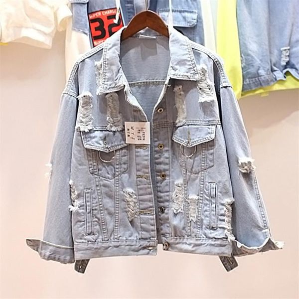 women's jackets women basic coats autumn and winter denim jacket vintage long sleeve loose female jeans coat casual girls outwear, Black;brown
women's jackets women basic coats autumn and winter denim jacket vintage long sleeve loose female jeans coat casual girls outwear, Black;brown