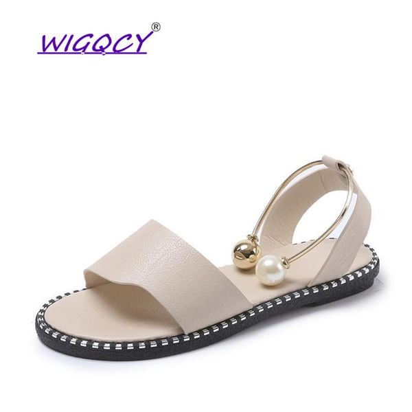 open toe flat sandals women 2021 summer shoes fashion concise pearl buckle shallow slip-on sweet student female, Black
open toe flat sandals women 2021 summer shoes fashion concise pearl buckle shallow slip-on sweet student female, Black