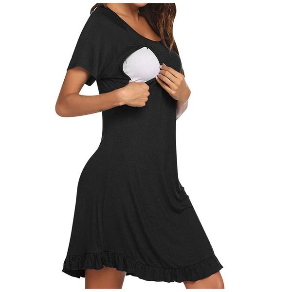 maternity dresses women nursing dress for breastfeeding short sleeve casual summer pregnant ladies vestido verano mujer, White
maternity dresses women nursing dress for breastfeeding short sleeve casual summer pregnant ladies vestido verano mujer, White