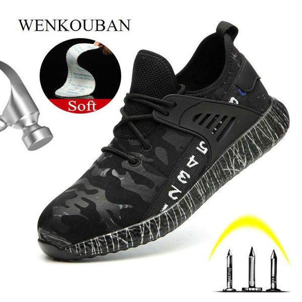 boots 2021 safety work shoes for men puncture proof steel toe boot soft light indestructible botas masculina, Black
boots 2021 safety work shoes for men puncture proof steel toe boot soft light indestructible botas masculina, Black