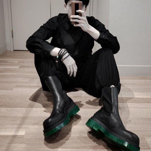 boots 2021 couple's leather plush warm transparent soled thick medium elastic sleeve women's, Black
boots 2021 couple's leather plush warm transparent soled thick medium elastic sleeve women's, Black