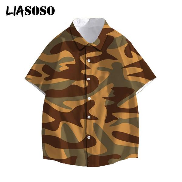 men's casual shirts liasoso men women 3d print short sleeve button streetwear beach hawaiian camouflage, White;black
men's casual shirts liasoso men women 3d print short sleeve button streetwear beach hawaiian camouflage, White;black