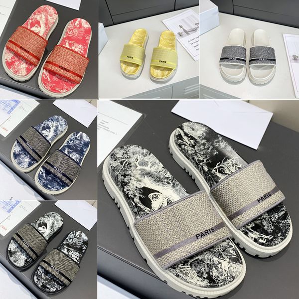 wholesale designers women sandals high slippers slide classic rubber embroidery stripes printed flops beach slipper boots size, Black
wholesale designers women sandals high slippers slide classic rubber embroidery stripes printed flops beach slipper boots size, Black