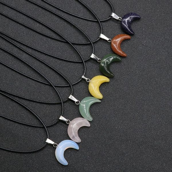 small moon stone crescent charm choker collar reiki healing chakra crystal necklaces natural agates pink quartz necklaces female, Silver
small moon stone crescent charm choker collar reiki healing chakra crystal necklaces natural agates pink quartz necklaces female, Silver