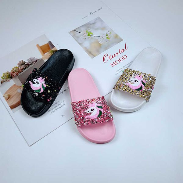 elling home slippers for girls sequins unicorn pattern open toe flat sandals summer ladies slides indoor house shoes sandalias girl designer, Black
elling home slippers for girls sequins unicorn pattern open toe flat sandals summer ladies slides indoor house shoes sandalias girl designer, Black