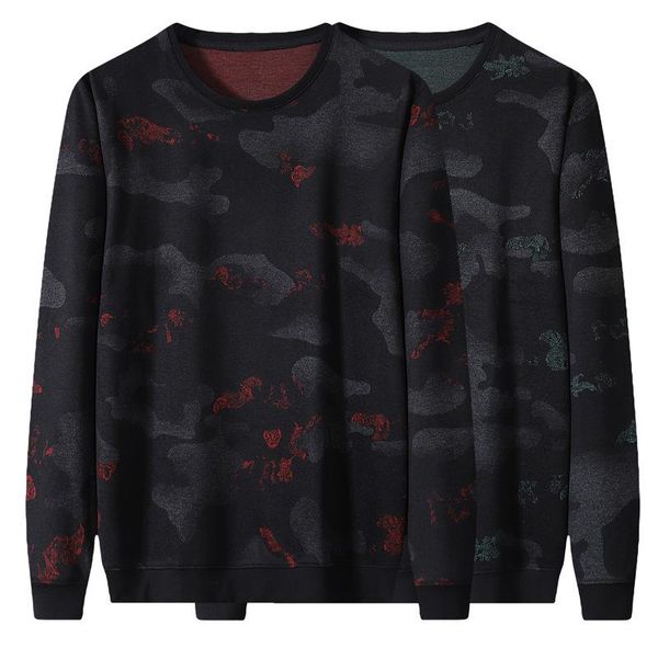 autumn men's fattening plus size fashion casual round neck camouflage printed long sleeve sweater fat sweaters, White;black
autumn men's fattening plus size fashion casual round neck camouflage printed long sleeve sweater fat sweaters, White;black
