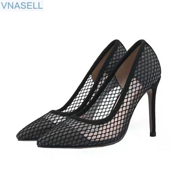 style spring summer pointed high low-heel net red gauze hollowed breathable shallow mouth joker women's single shoes dress, Black
style spring summer pointed high low-heel net red gauze hollowed breathable shallow mouth joker women's single shoes dress, Black