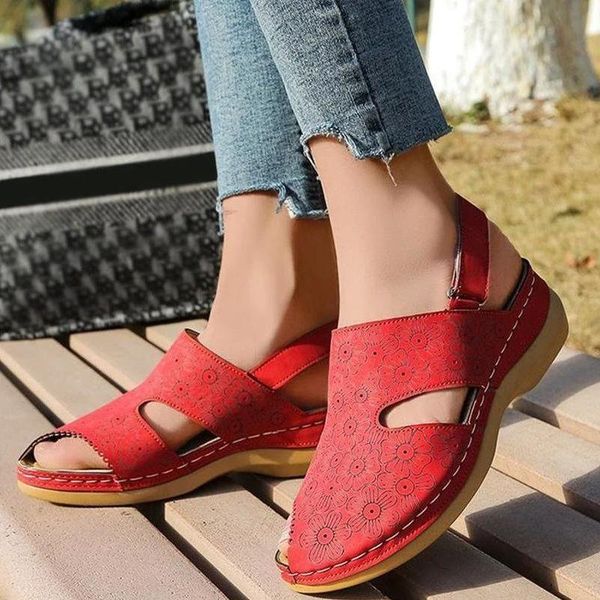 slippers women summer casual pu flower hollow-out magic tape low heel flat sandals for ladies sandalias de mujer 5ke083, Black
slippers women summer casual pu flower hollow-out magic tape low heel flat sandals for ladies sandalias de mujer 5ke083, Black