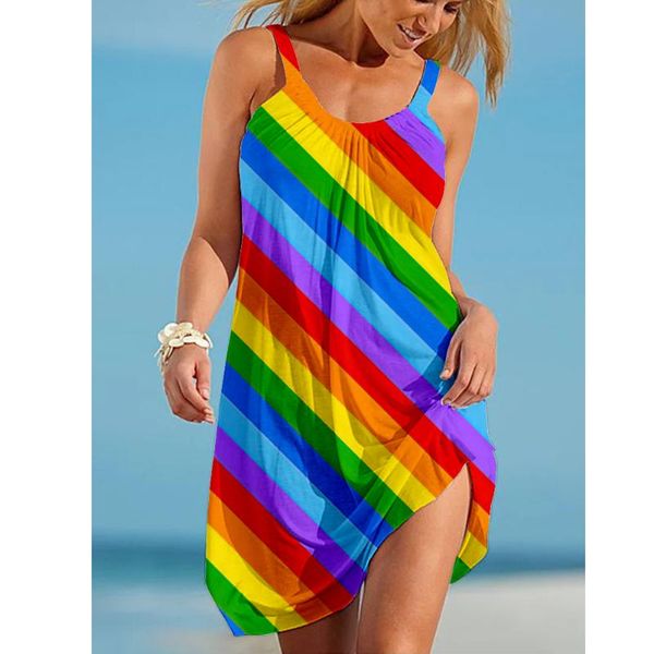 casual dresses summer rainbow colorful tie dye printed beach dress women sleeveless party beachwear girls sling midi night, Black;gray
casual dresses summer rainbow colorful tie dye printed beach dress women sleeveless party beachwear girls sling midi night, Black;gray