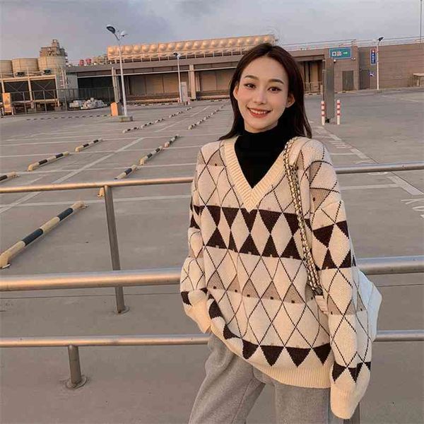 women 2 pieces sweaters casual arygle sweater and pullovers long sleeve oversized jumpers knitwear red 210430, Black;gray
women 2 pieces sweaters casual arygle sweater and pullovers long sleeve oversized jumpers knitwear red 210430, Black;gray