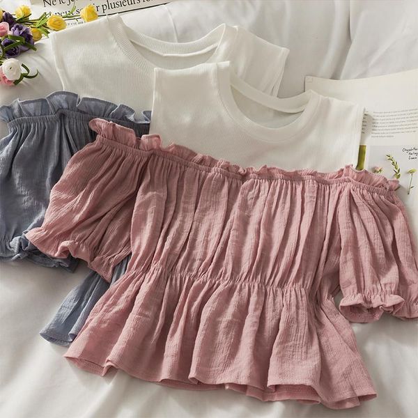women's blouses & shirts women fashion outdoor casual cold shoulder pleated patchwork blouse ladies ol sweet girls student elegant dail, White
women's blouses & shirts women fashion outdoor casual cold shoulder pleated patchwork blouse ladies ol sweet girls student elegant dail, White