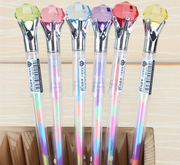 6pcs/set kawaii diamond 0.8mm gel pen magical crystal colored rotating slim ball point school office supplies stationery pens
6pcs/set kawaii diamond 0.8mm gel pen magical crystal colored rotating slim ball point school office supplies stationery pens