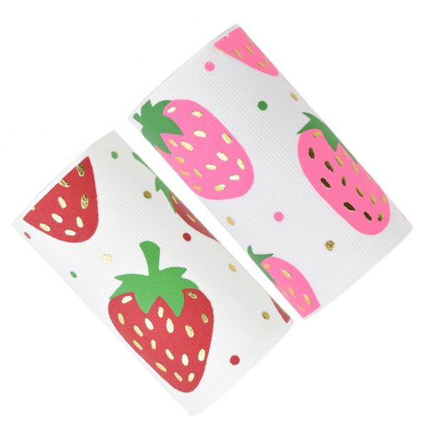 50yards 75mm gold foil strawberry berries grosgrain ribbon fruit series for diy accessories welcome custom designs, Pink;blue
50yards 75mm gold foil strawberry berries grosgrain ribbon fruit series for diy accessories welcome custom designs, Pink;blue